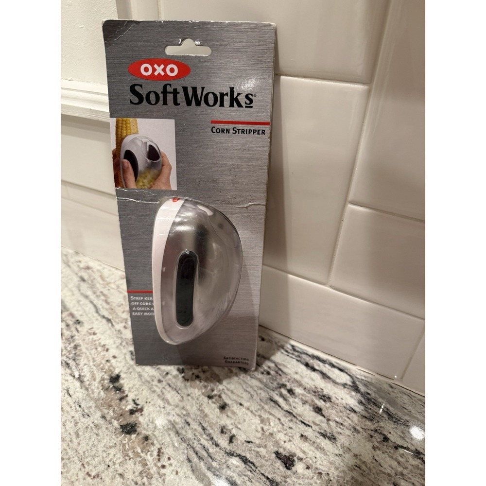 OXO Soft Works Corn Stripper Stainless Steel Blade Kitchen Tool New